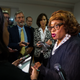Former Rep. Corrine Brown (D-Fla.) talks with the press in Tallahassee, Fla., in August 2015. (Mark Wallheiser/AP Photo/File)